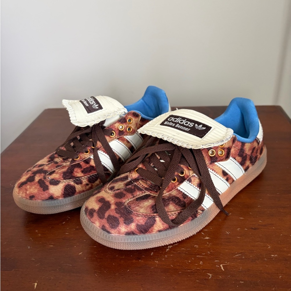 Adidas x Wales Bonner Samba Pony Leopard Shoes